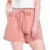 Shorts feminino cintura alta Facinelli 260095 - Atacado