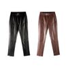 Calça Feminina em PU Com Cós Elástico 240473 - Atacado
