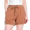 Shorts feminino cintura alta Facinelli 260096 - Atacado