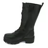 Bota Coturno Feminina Salto Tratorado Mooncity 72227 Preto - Atacado