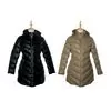 Jaqueta Puffer Feminina Alongada Com Capuz 620274 - Atacado