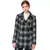 Casaco Sobretudo Feminino Xadrez 610271 - Atacado