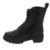 Bota Coturno Feminina Salto Tratorado Mooncity 72281 Preto - Atacado