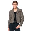 Blazer Cropped Xadrez Feminino 610270 - Atacado