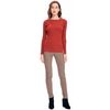 Blusa Feminina de Tricot Canelado Gola Trabalhada 650936 - Atacado