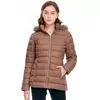 Jaqueta Feminina Puffer Com Capuz Peluciada 620239 - Atacado