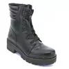 Bota Coturno Salto Baixo Tratorada Feminina Mooncity 72223 Preto - Atacado