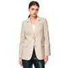 Blazer Feminino Alfaiataria Alongado 690145 - Atacado