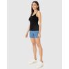 Regata Básica Feminina Malwee Decote Redondo Em Viscose Stretch 1000004489 - Atacado