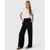 Calça Wide Leg Feminina Cintura Alta Viscose Canelada 1000110527 - Atacado