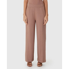 Calça Wide Leg Feminina Cintura Alta Viscose Canelada 1000110527 - Atacado