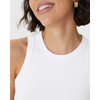 Regata Básica Malwee Feminina Long Cropped Viscose Canelada 10000113554 - Atacado