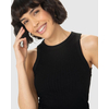 Regata Básica Malwee Feminina Long Cropped Viscose Canelada 10000113554 - Atacado