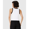 Regata Básica Malwee Feminina Long Cropped Viscose Canelada 10000113554 - Atacado