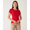 Blusa Básica Malwee Feminina Botões Frontais Malha Viscose Canelada 1000070953 - Atacado