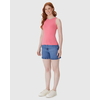 Regata Básica Malwee Feminina Decote Redondo Canelado Viscose 1000079308 - Atacado