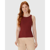 Regata Básica Malwee Feminina Decote Redondo Canelado Viscose 1000079308 - Atacado