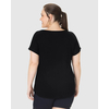 Blusa Básica Malwee Feminina Plus Size Manga Japonesa Viscose 10000100365 - Atacado