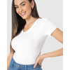 Blusa Básica Malwee Feminina Decote V Em Algodão 1000004502 - Atacado