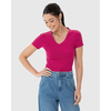 Blusa Básica Malwee Feminina Decote V Em Algodão 1000004502 - Atacado