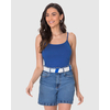 Regata Básica Feminina Malwee Decote Redondo Em Viscose Stretch 1000004489 - Atacado