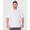 Camiseta Básica Malwee Masculina Plus Size Decote V Manga Curta Em Algodão 1000137166 - Atacado