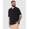 Camiseta Básica Malwee Masculina Plus Size Decote V Manga Curta Em Algodão 1000137166 - Atacado