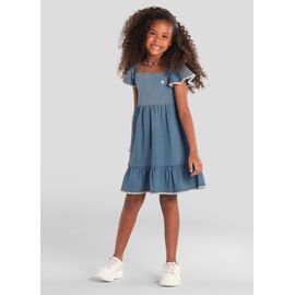 Vestido infantil menina em Jeans Brandili 26470 - Atacado
