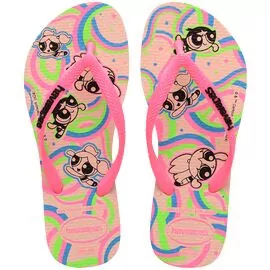 Chinelo Infantil Havaianas Kids Slim Powerpuff - Atacado