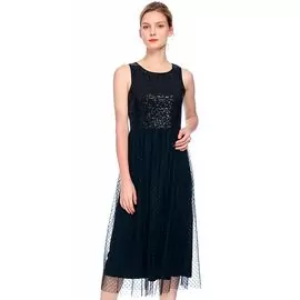 Vestido Feminino de Paetê com Renda 230234 - Atacado