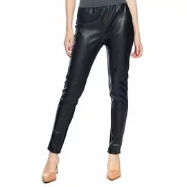 Calça Feminina em PU e Malha Preto 240479 - Atacado