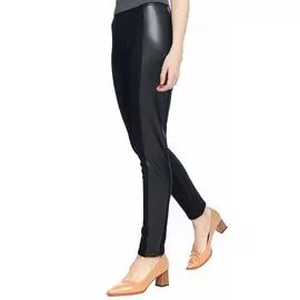 Calça Feminina Peluciada Detalhe em Courino 240482 - Atacado