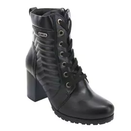 Bota Coturno Feminina Com Salto Bloco Mooncity 73131 - Atacado