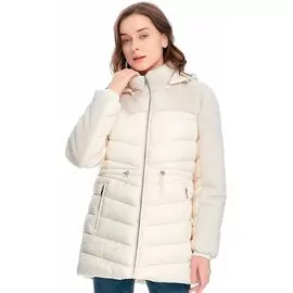 Jaqueta Parka Feminina Nylon e Plelo Com Bolsos 620265 - Atacado