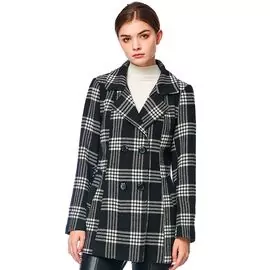 Casaco Sobretudo Feminino Xadrez 610271 - Atacado