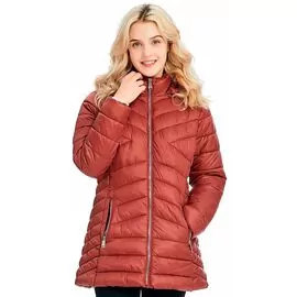 Jaqueta Puffer Feminina Alongada Peluciada 620251 - Atacado