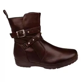Bota Feminina Cano Baixo Mooncity 71126 Marrom - Atacado