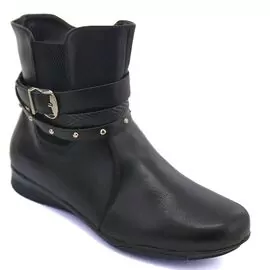 Bota Cano Baixo Feminina Mooncity 71083 Preto - Atacado