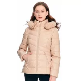 Jaqueta Feminina Puffer Resinada Com Capuz - 620278