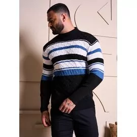 Blusa de Tricot Masculina Gola Alta 590145 - Atacado