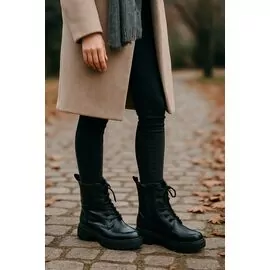 Bota Coturno Feminina Solado Tratorado Mooncity 72266 - Atacado