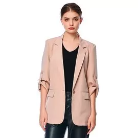 Blazer Feminino Alfaiataria Alongado 690148 - Atacado