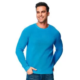 Blusa de Tricot Masculina Gola Redonda Texturizado 590215 - Atacado
