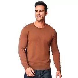 Blusa de Tricot Masculina Gola Redonda 590202 - Atacado