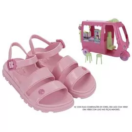 SANDALIA INFANTIL BARBIE COM SORVETERIA - 23221