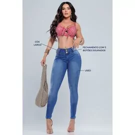 Calça Jeans Feminina RI19 Levanta Bumbum 78567 - Atacado