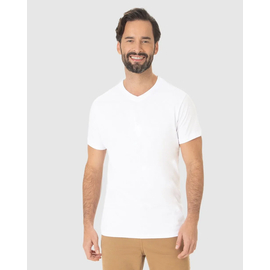 Camiseta Básica Malwee Masculina Gola V Em Algodão 1000004422 - Atacado
