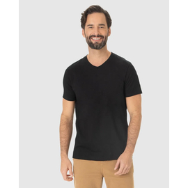 Camiseta Básica Malwee Masculina Gola V Em Algodão 1000004422 - Atacado