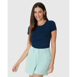 Blusa Básica Feminina Malwee Decote Redondo Em Algodão 1000004500 - Atacado