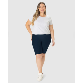 Bermuda Básica Malwee Feminina Plus Size Algodão Cintura Média 1000098106 - Atacado
